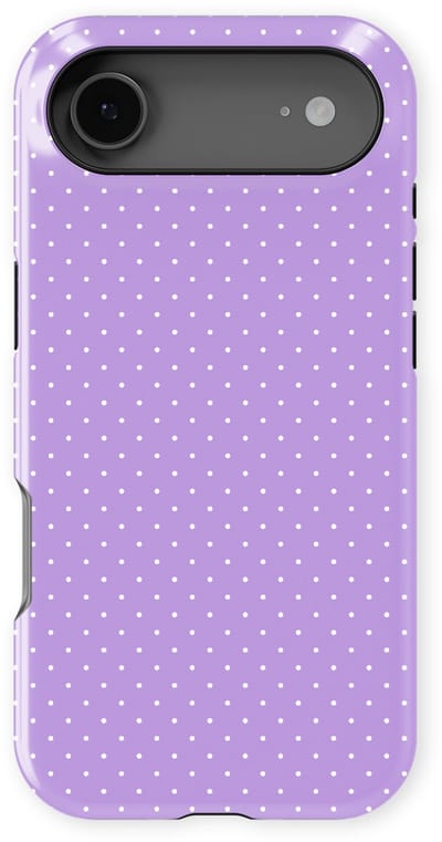 Micro Dots Tough Hoesje geschikt voor iPhone 17 Air | Geschikt Voor Mag | Stippen Motief Backcover geschikt voor iPhone 17 Air Mauve Dots