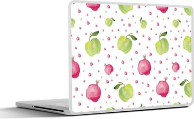 Laptop sticker - 12.3 inch - Appel - Granaatappel - Sjablonen - 30x22cm - Laptopstickers - Laptop skin - Cover