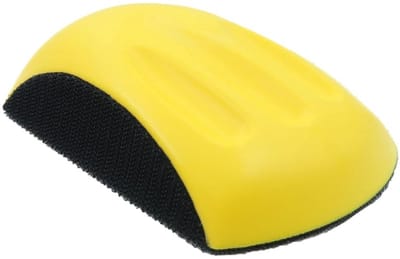 Dailygoods- Schuurblok 6 Inch - Muisvormig - Handmatig - 3 Vingergroeven - Comfortabele Grip - Eenvoudig te Bevestigen - Schuurmachine