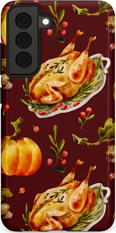 Casetastic Hoesje Geschikt voor Samsung S21 FE - Stijlvolle Beschermende Duo-layer Case - Overvloed
