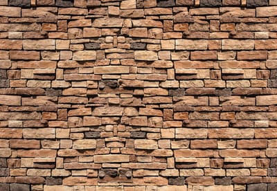 Fotobehang Stone Wall | XXXL - 416cm x 254cm | 130g/m2 Vlies