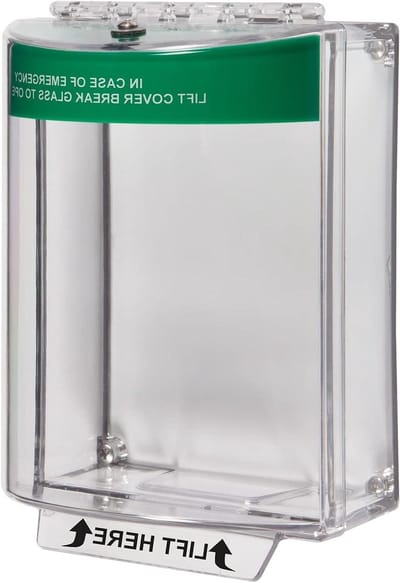 Universele Stopper Polycarbonaat Cover - Alarm Beschermkap - Onbedoelde Activering Voorkomen - UV-gestabiliseerde Behuizing