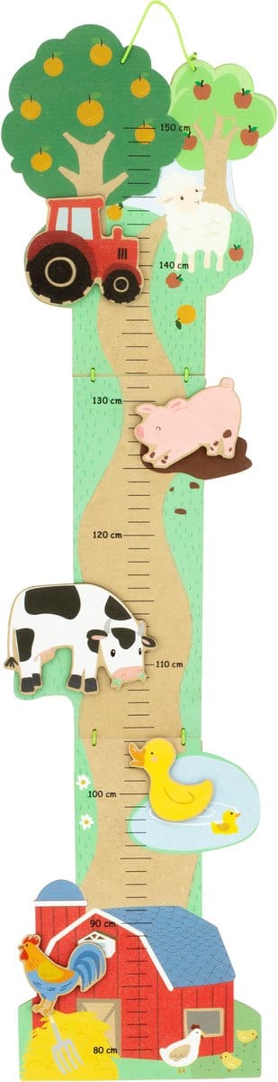 Groeimeter boerderij- tractor - koe - varken - schaap - kinderkamerdecoratie- groeimeter kind