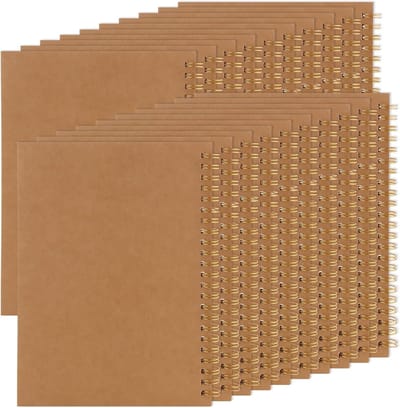 Notitieboek A5 Kariert - Spiralen Notizblock voor Notities, School en Werk - 20 Stuks