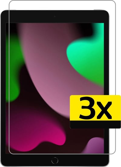 Screenprotector - Geschikt voor Apple iPad 9 (2021) - 10.2 inch - 9e Generatie - 3 Stuks - Extra Sterk - Beschermglas - Gehard Glas - Tempered Glass - Screen Protector