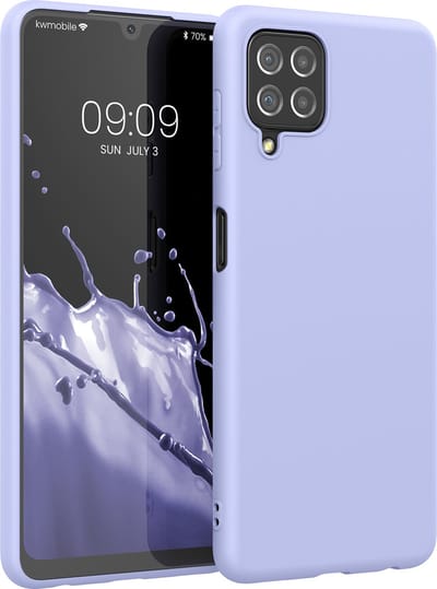 kwmobile telefoonhoesje geschikt voor Samsung Galaxy A22 4G - Hoesje voor smartphone - Back cover in pastel-lavendel