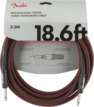 Fender Gitaarkabel Professional Red Tweed 5.5 Meter 0990820067