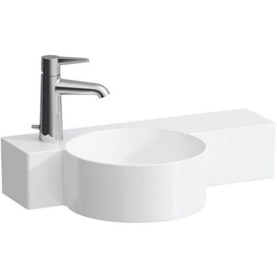 LAUFEN Val hand wash basin 55 x 31.5 cm, shelf right, with 1 tap hole, without overflow H8152830001131