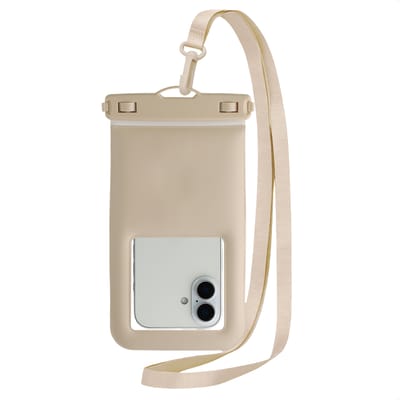 imoshion Floating Waterproof Pouch - Waterdicht Telefoonhoesje voor Onderwater - Universele Dry Bag - Beige