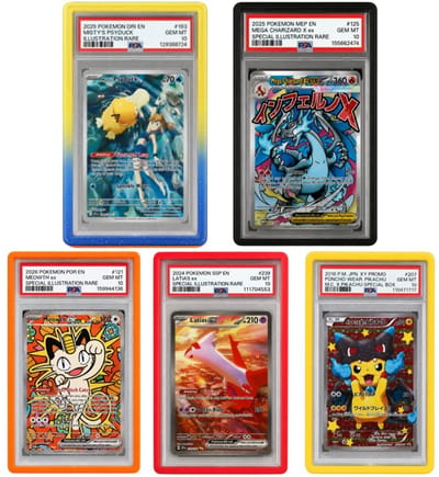 5 Stuks PSA Slab Guards - Slab Protector - TCG Beschermhoes Bumper - PSA Graded Kaarten - Geschikt voor Pokemon - Gradient Bumpers - PSA Slab Guard - Slab Bumper - Trading Card Games
