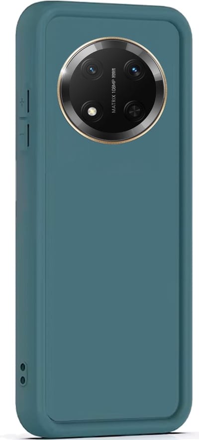 Hoesje geschikt voor Honor Magic 7 Lite - Versterkte randen - Bescherming Camera & Scherm - Matte Design Teal Groen