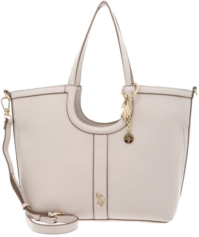 U.S. POLO ASSN. schoudertas Lawson Shopping Bag Natural crème