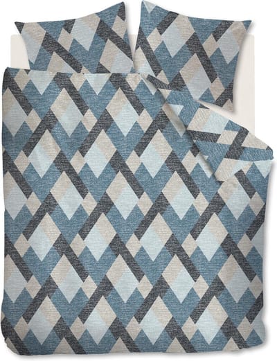 Beddinghouse Montero Dekbedovertrek - Flanel - Litsjumeaux XL - 260x200/220 cm - Blue