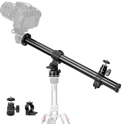 Statiefverlengarm voor Overhead Fotografie 16.5", 360° Rotatie, Maximale 10kg Draagvermogen