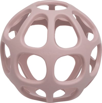 Baby's Only Siliconen baby speelbal - Speelgoedbal - Oud Roze - Baby cadeau