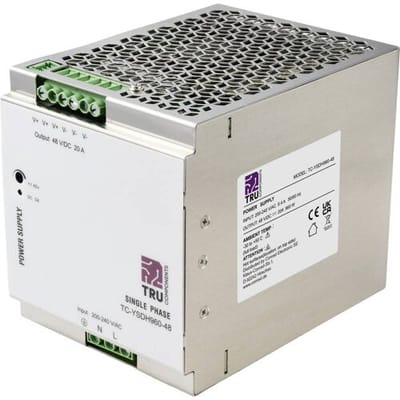TRU COMPONENTS TC-13850172 DIN-rail netvoeding 48 V/DC 20 A 960 W Aantal uitgangen:1 x Inhoud 1 stuk(s)