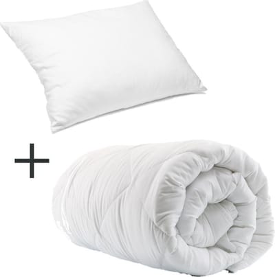 Select Duopack - 1x Hotel dekbed 3dTEX enkel 400g. 140x200 cm plus 1x hotel hoofdkussen classic 60x70 cm