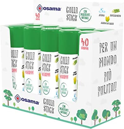 Lijmstick met Natuurlijke Ingrediënten - 10 Stuks à 40 g - Perfect voor Knutselen