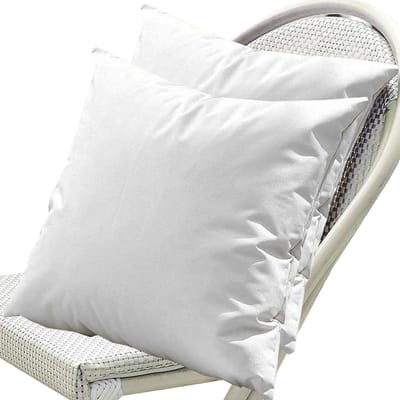 Waterdichte Kussenslopen - Kussenhoezen Set - Buiten Decoratie - PVC Materiaal - 50x70 cm - Wit