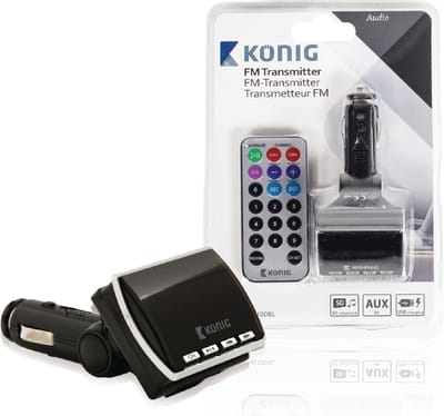 König  87.5 - 108MHz Zwart FM transmitter