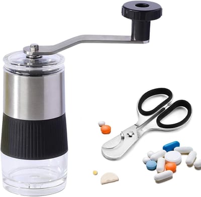 OUYLAF Pillenvergruizer - pillensnijder - pillenmaler - pillenvergruizer voor harde pillen - pillenvergruizer voor grote pillen - pillensplitter - Voor Voedingssonde, Kinderen