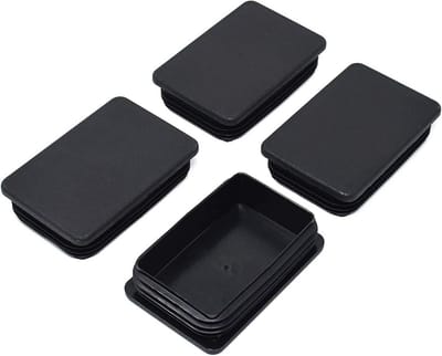 4x Vierkante Buisdoppen met Lamellen voor 60x40mm Buis