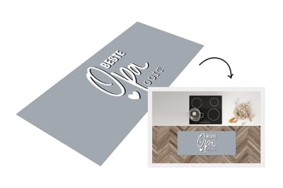 Keukenloper - Loper keuken - Quote - Cadeau man - Vaderdag - Beste opa ooit - Spreuken - 120x50 cm - Keukenloper vinyl