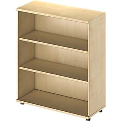 Schäfer Shop Genius Open kast TETRIS WOOD - B 1000 x D 421 x H 1160mm - 3 OH - met glijders - ahorn decor