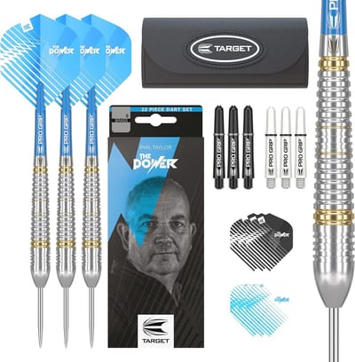22g Stalen Tip Darts Set met Accessoires - Dartspellen Cadeaupakket