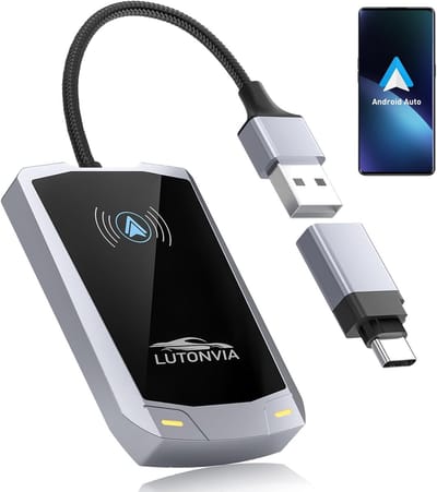 Draadloze Android Auto Adapter met Snelle NFC Koppeling en Lage Latentie