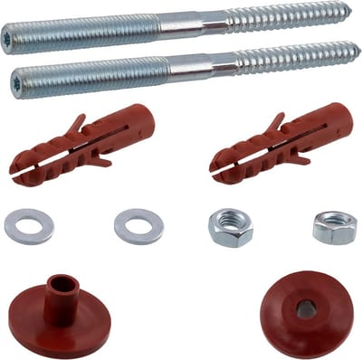 Wandbevestigingsset voor Hangwastafel - Sterke Schroefbouten en Pluggen M10x140mm