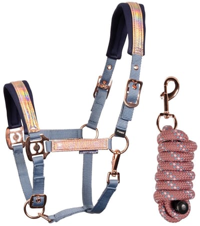 Harry's Horse Halsterset Harry's Horse Diva Mauvewood Lichtblauw