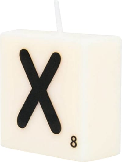 Letter Kaarsje - X