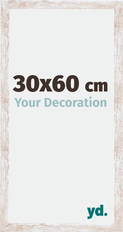 Your Decoration - Fotolijst 30x60 cm - MDF - White Wash - Catania