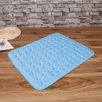 Huisdier Zachte Zomer Koelmatten Deken Zomer Autostoel Ijs Zijde Mat Huisdier Koeling Niet Steken Deken S-50*40cm blauw