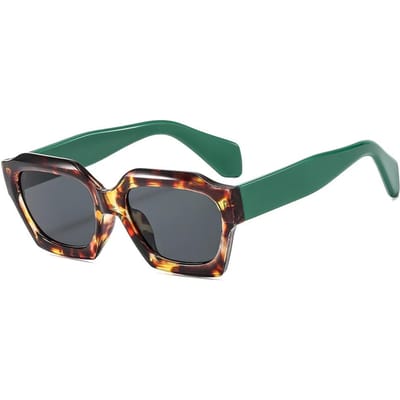 Mode Vierkante Zonnebril Mannen Vrouwen Kleine Rechthoekige Vintage Rijbril UV400 Brillen Stijlvolle Zonnebrillen 1PC blue