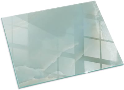 Tulup Kachel Vloerplaat - Fijn marmerpatroon Vloerplaat Voor Kachel - 80 cm x 60 cm - Turkoois Onderplaat Kachel - Rechthoek Kachel Vloerplaat - Plaat Onder Houtkachel - Vloerplaat Openhaard - Plaat Voor Onder Houtkachel