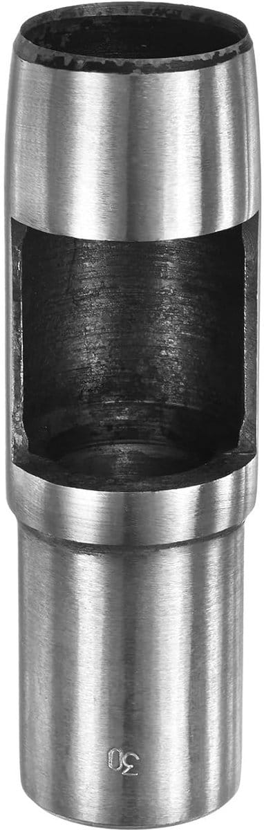 Ronde Pletter Stempel voor Leer, Riemen en Rubber - 30mm Perkament Boor