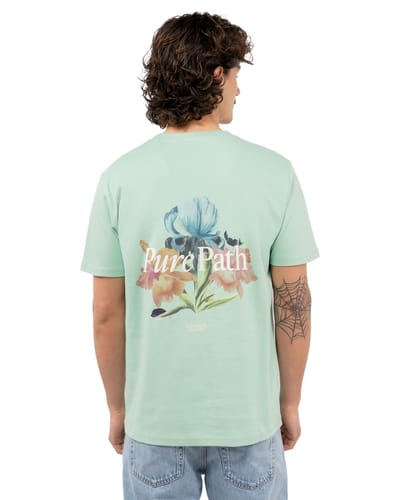 Pure Path T-shirt Trio Of Flowers T Shirt 26010116 14 Mint Mannen Maat - M