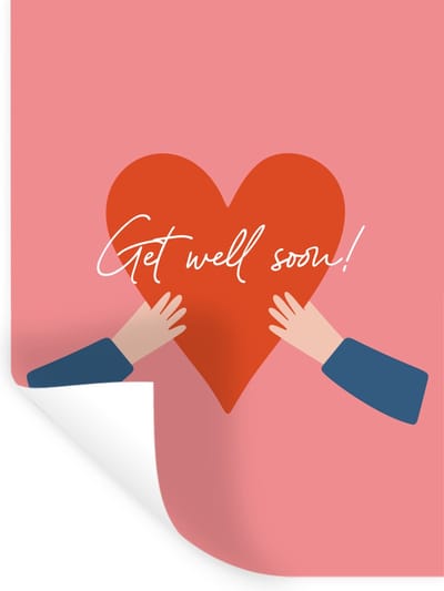 Muurstickers - Sticker Folie - Beterschap - Quote - Hand - 30x40 cm - Plakfolie - Muurstickers Kinderkamer - Zelfklevend Behang - Zelfklevend behangpapier - Stickerfolie