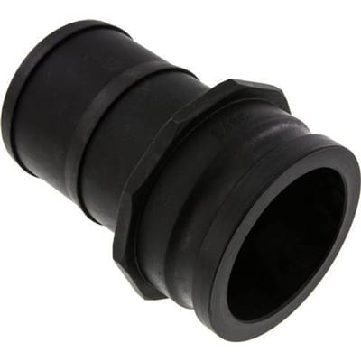 Camlock DN 90 (4'') Koppeling Polypropyleen met slangpilaar (100 mm) Type E MIL-C-27487