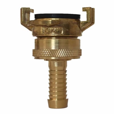 Messing Saugkoppeling 1/2 inch met Contramoer