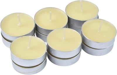 Set van 12 Geurkaarsen met Vanillegeur - Kleine Theelichtjes