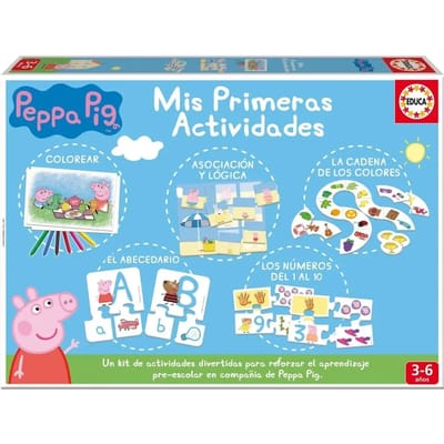 Set van 5 educatieve spellen in 1 van mijn premier activiteit Peppa Pig