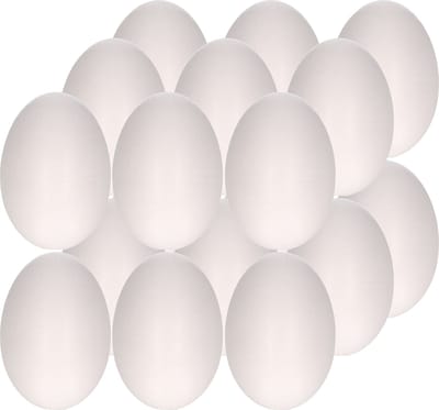 Piepschuim hobby vorm - 100x stuks - ei - 4,5 cm - DIY knutsel figuren om te versieren - paasei