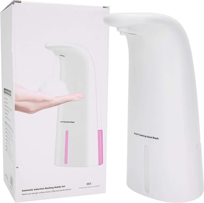 Automatische Zeepdispenser - Schuimdispenser Inductie - Contactloos Reinigen - Snelle Schuimtechnologie - 25x12x12 cm - Wit