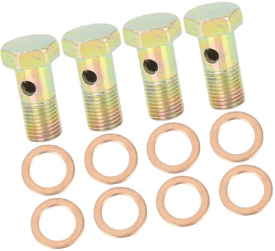 Dailygoods- Banjo Bouten M12 x 1,25 mm - Remschroef - Montage Adapter - Set van 4 - Schroefdraad - Schroef