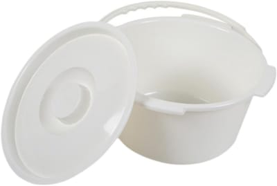 Toiletemmer met Deksel - Nachtkastje Toilet - Hygiënisch Gemak - Geurwerend Ontwerp - 30 x 15 x 20 cm - Peach