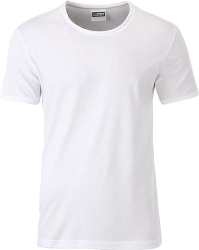 Fusible Systems - Heren James and Nicholson Standaard T-Shirt (Wit)