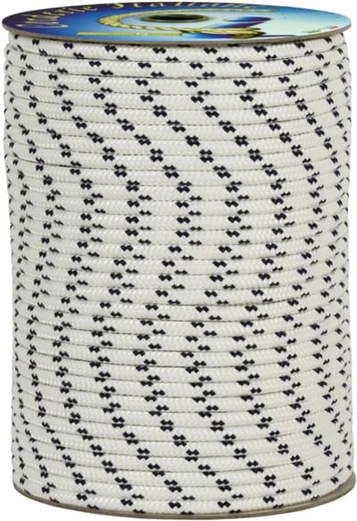 Multifunctioneel Touw - Bevestigingstouw Tuin - Klus Klussen - UV-gestabiliseerd Weerbestendig - 5mm 100 Meter - Wit Blauw